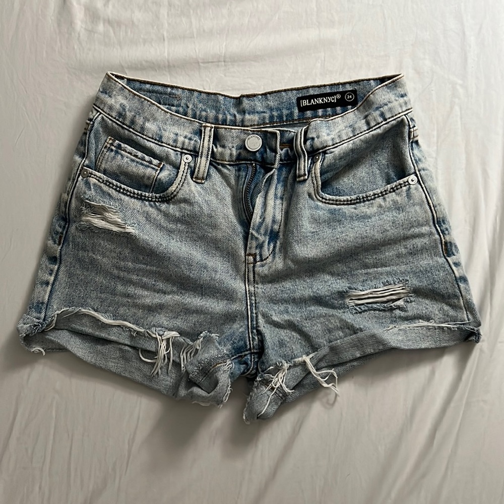 BLANKNYC Washed Light Blue Jean Shorts